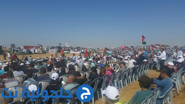 الآلاف يشاركون بمسيرة العودة في قرية وادي زبالة المهجرة